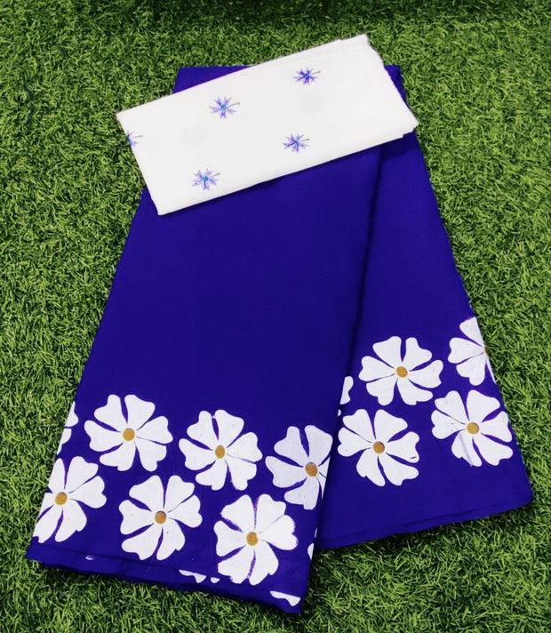 Robin Blue Khadi Cotton Painting 20 E5-10E