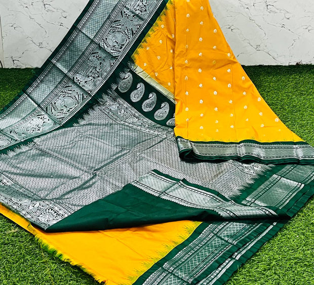 Yellow Handloom Gadwal 13 I5-2