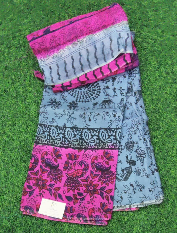 Grey Kadhi Georgette 12 E5-11E