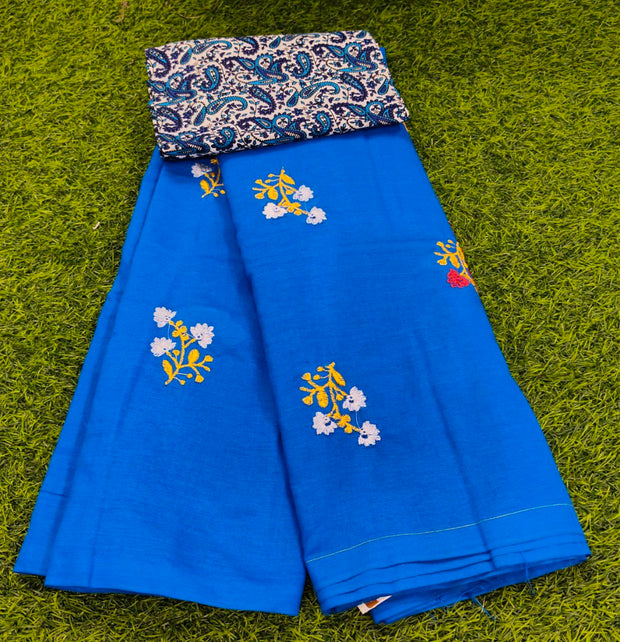 Blue khadi cotton 2i J5 10E