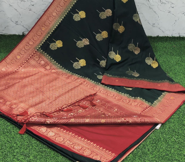 Dark green kathan banaras 11 E5-7