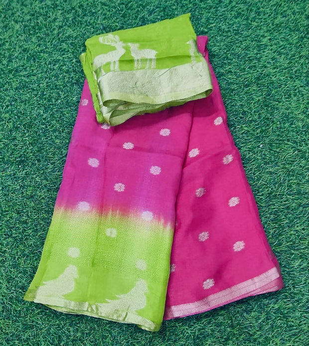 Pink khadi Georgette 8 J5 2E