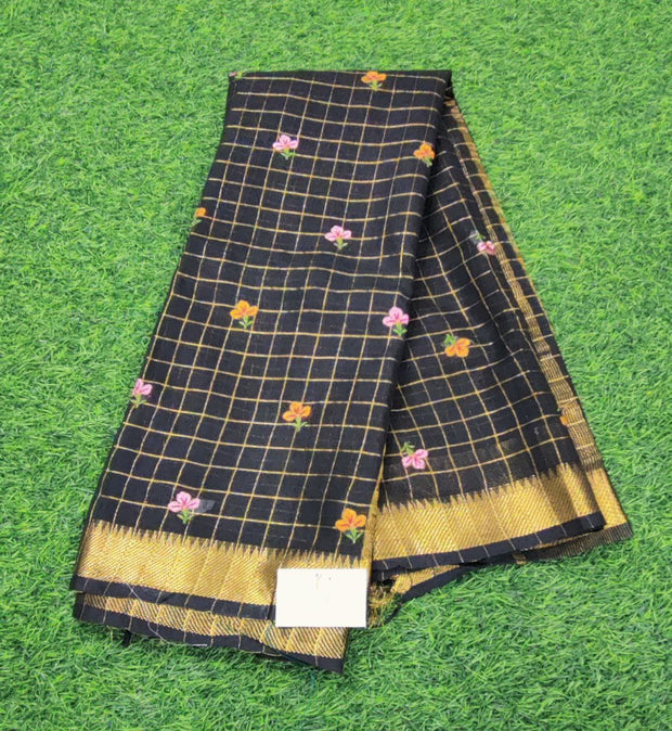 Black Mangalgiri Handloom 6 C5-6E