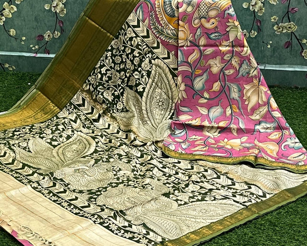 Pink Mangalgiri Kalamkari 9 H5-2