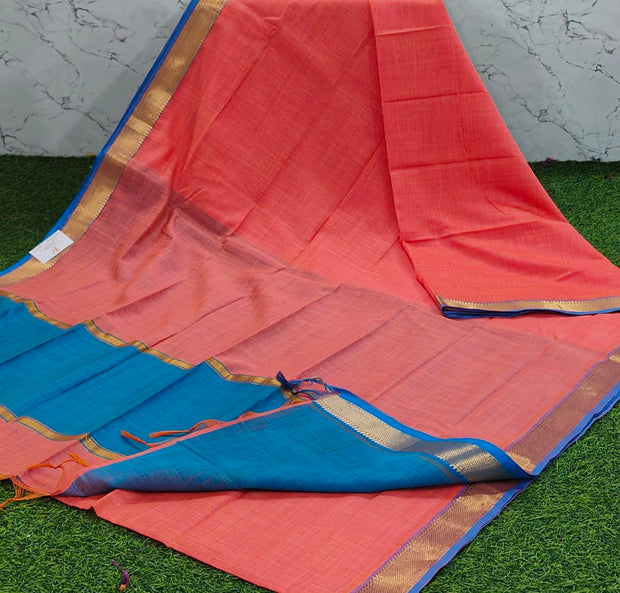 Peach handloom mangalagiri 26 J5 7