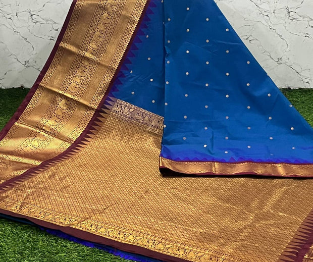 Blue Handloom Gadwal 12 G5-1