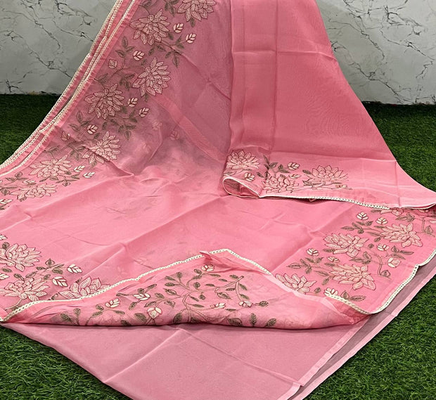 Peach Pink Korean Silk 17 K5-6