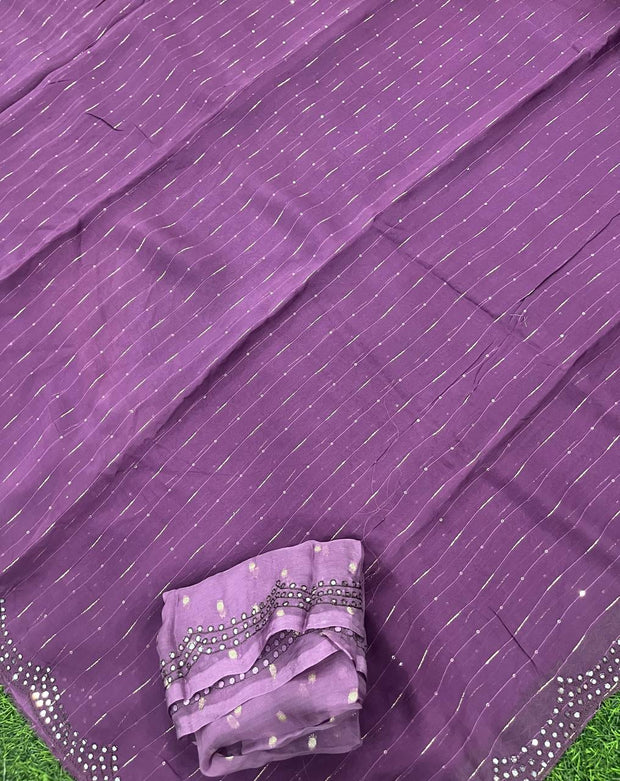 Burgundy Green Glass Tissue 26 L4-8