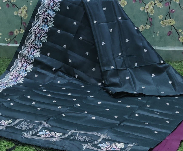 Bottle Green Honey Tussar 14 L4-4E