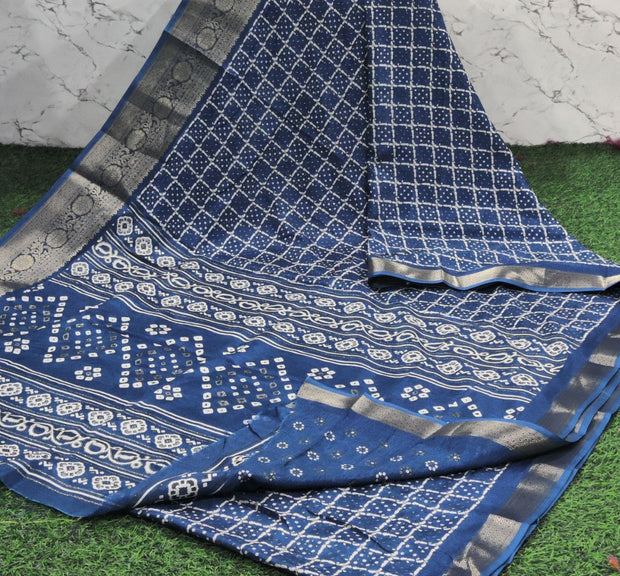 Peacock Blue Patola Silk 12 J5-15
