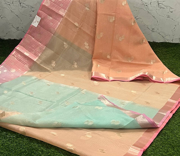 Peach Manipuri Silk 8 H5-6
