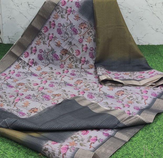 Grey Tussar Digital 27 G5-13