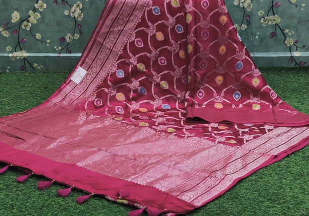 Rani Pink Mashru Pattu 4 K4-4