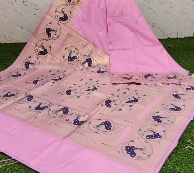 Pink Paithani Banara Pattu 23 L4-7