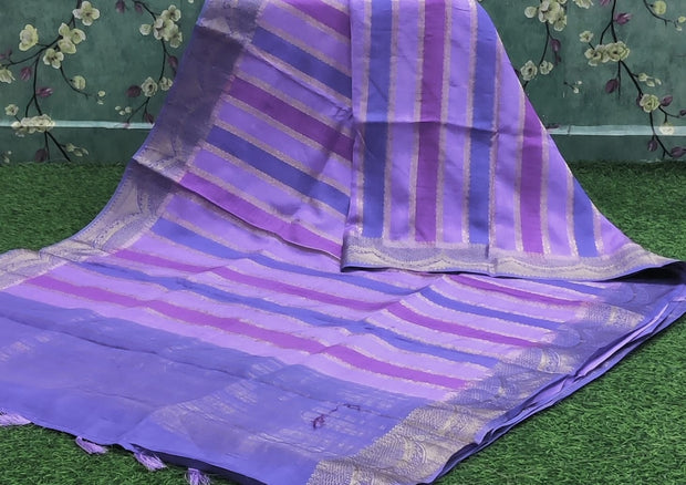 Lavender Banaras Georgette 7 J4-3