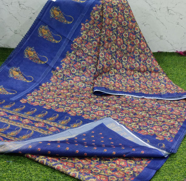 Blue Floral Kota 12 J5-5