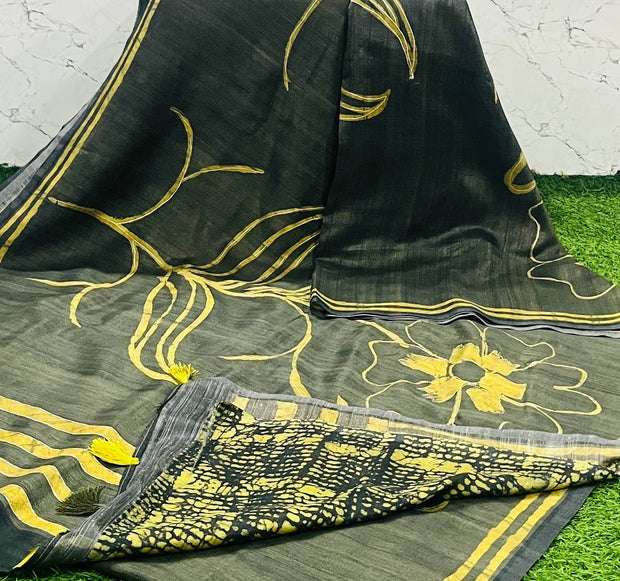 Green Malai Tussar 10 C5-10