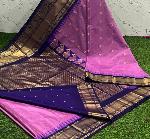 Lavender Handloom Gadwal 16 J5-14