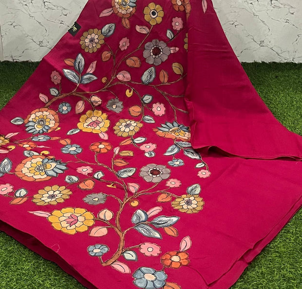 Tomato Red Raw Silk 2 I5-3