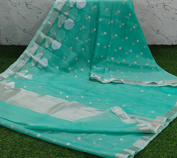 Lux green silk kota 22 I5 10