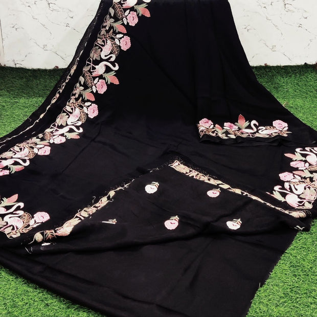 Black Russian Georgette 7 C5-1