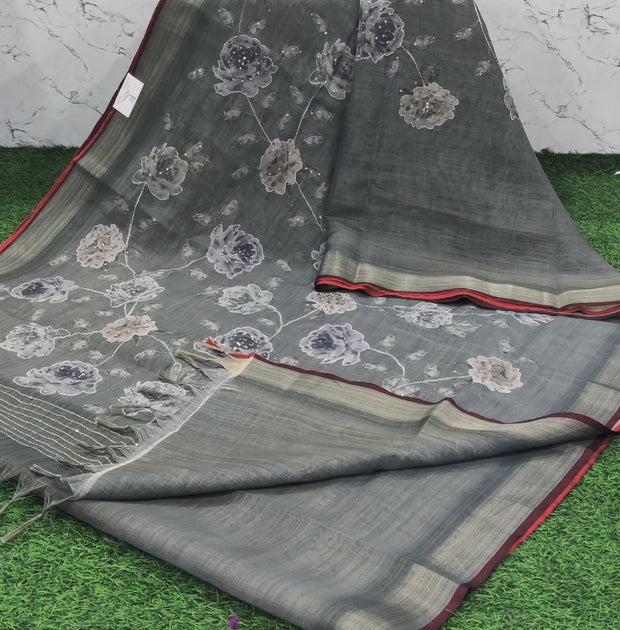 Green Khadi Linen 12 C5-13