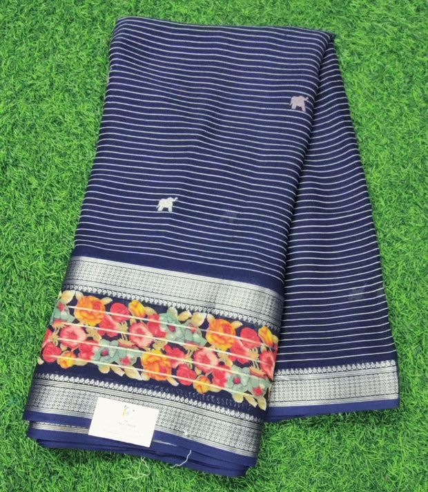 Dark Blue Floral 12 E5-3E