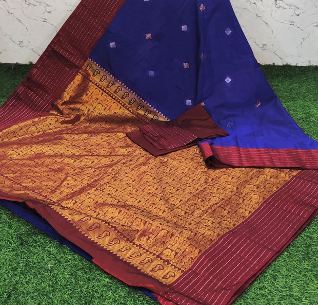 Blue Handloom Gadwal 4 E5-9