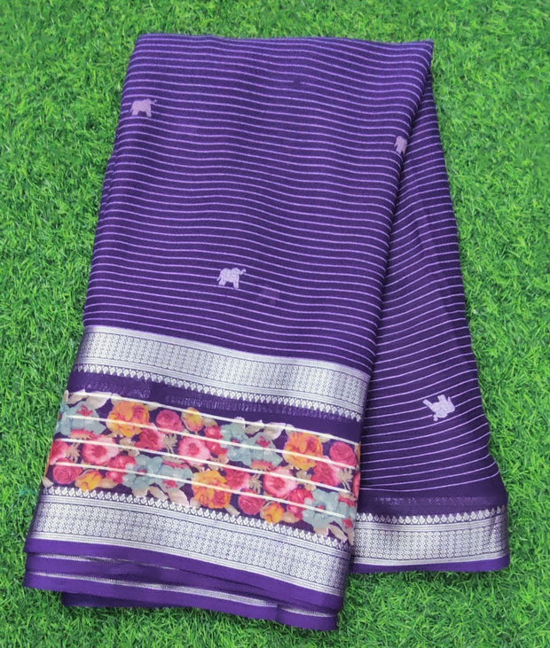 Purple Floral 12 E5-4E
