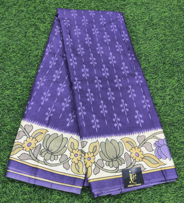 Purple tussar kalamkari 25 J5 11E