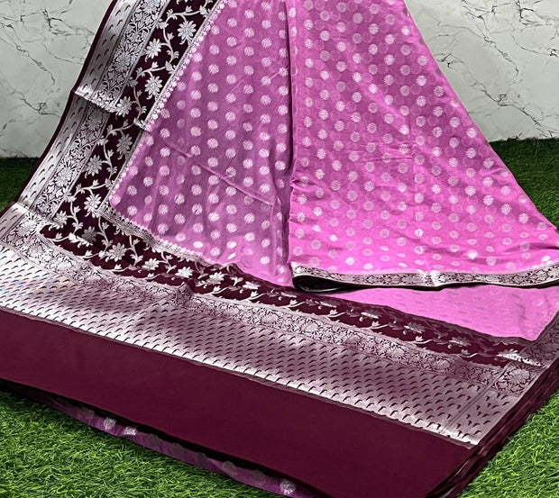 Pink Chiniya Pattu 25 C5-2
