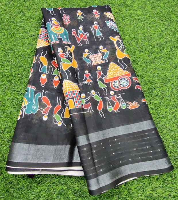 Black chanderi voile 27 J5 13E