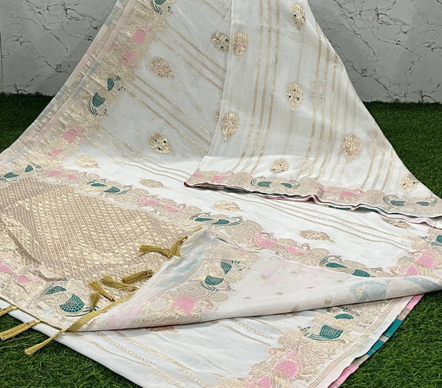 White Mona Georgette 20 L4-10