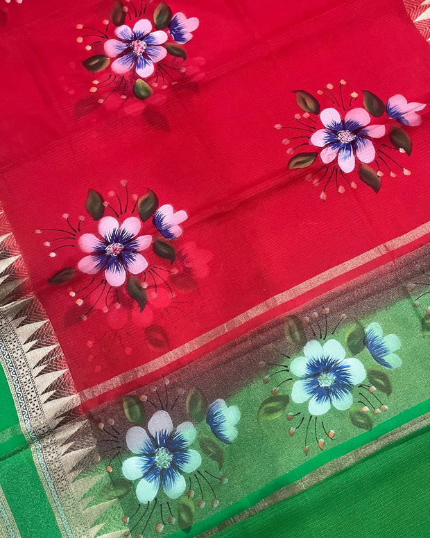 Red Hand Painted Kota 25 L4-12