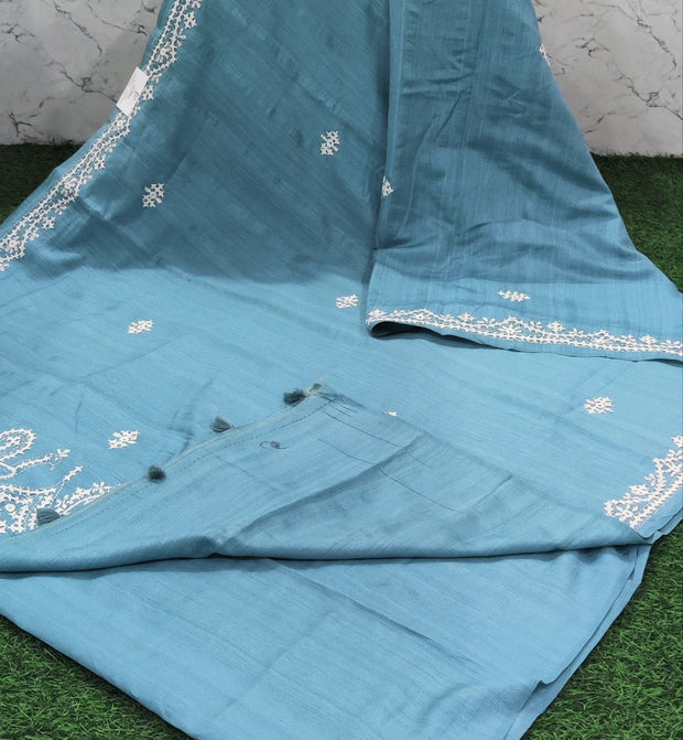 Blue Kutch work Tussar 17 C5-5