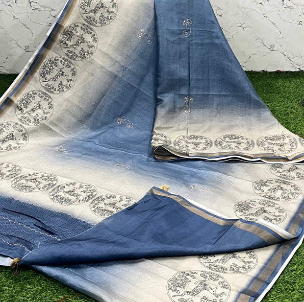 Blue Victorian Silk 7 K5-10