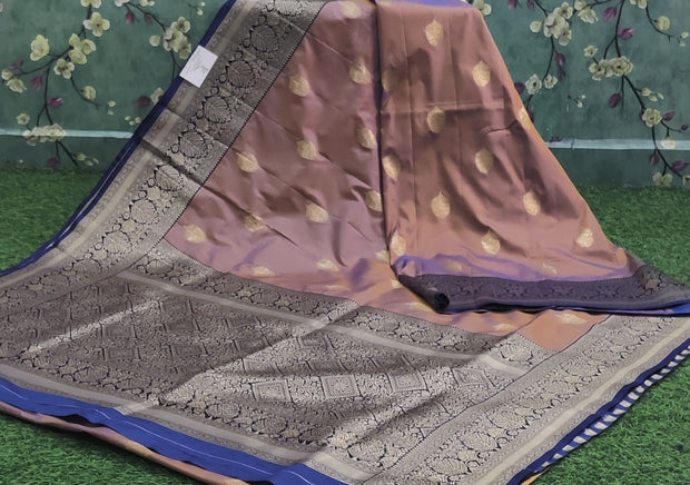 Beige Katan Banaras Pattu 11 J4-5