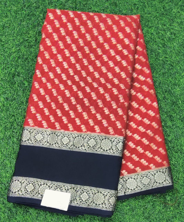 Red Banaras Pattu 12 E5-9E