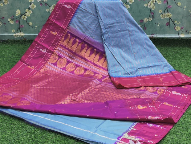 Light blue gadwal pattu 21 I5 7