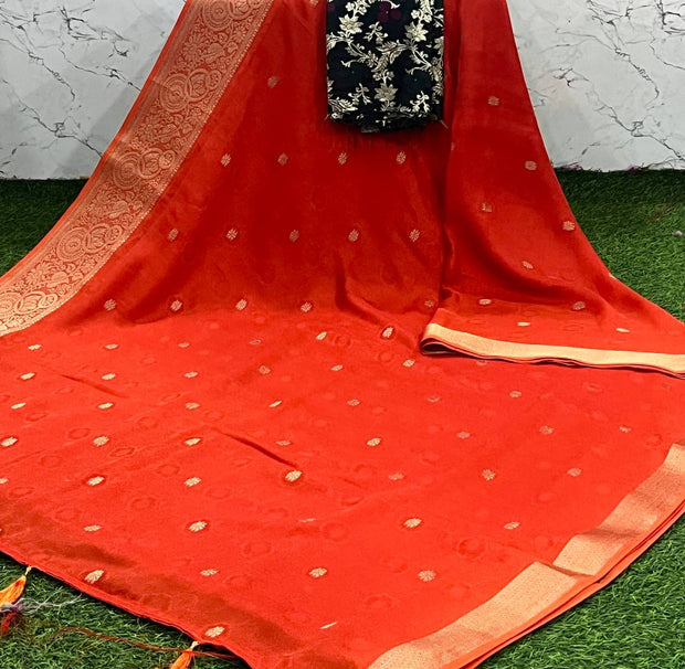 Orange Braso Crepe 8 J5-17