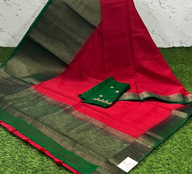 Red Linen Jute 27 C5-11