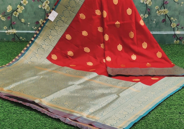 Red Katan Banaras Pattu 11 J4-4