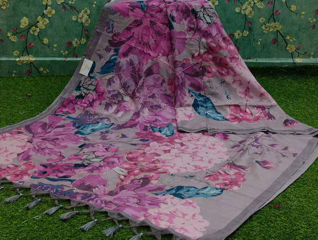 Lavender Tussar Gold Paint 25 J4-14