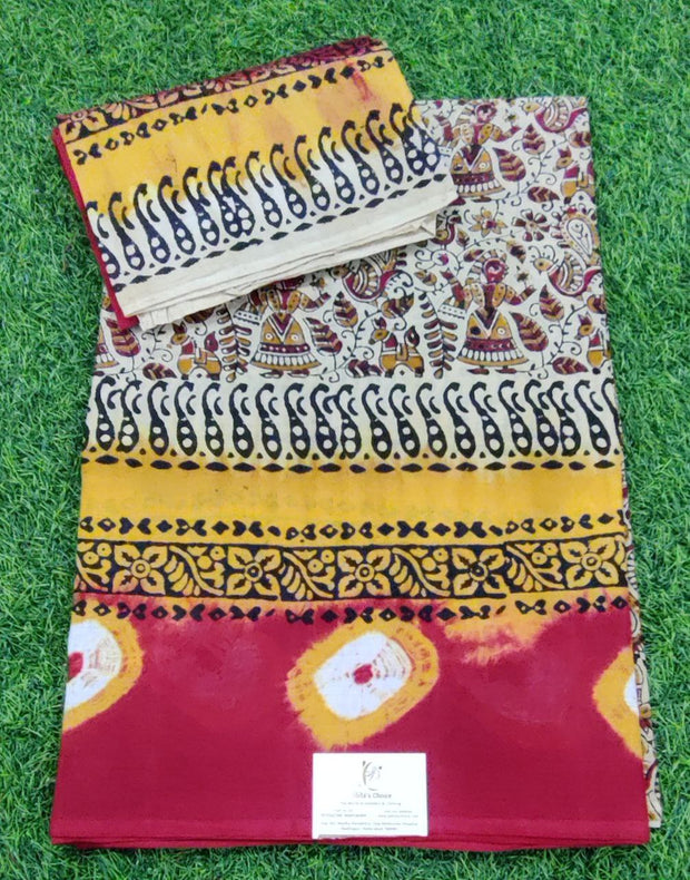 Red Pallavi Cotton 19 E5-8E