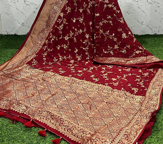 Mirchi Red Bandhani Georgette 20 L4-3