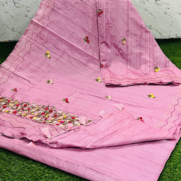 Pink Tassar Work 17 K5-13