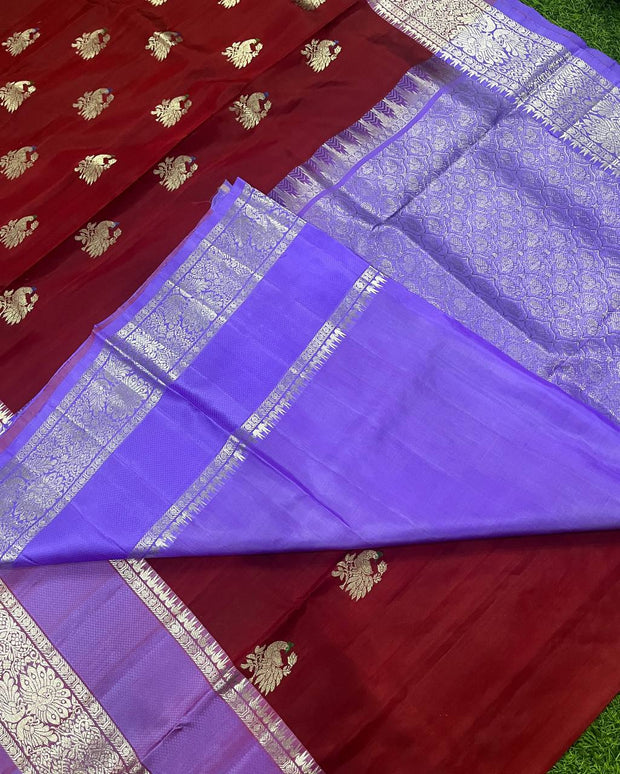 Maroon Venkatgiri Pattu 25 L4-2