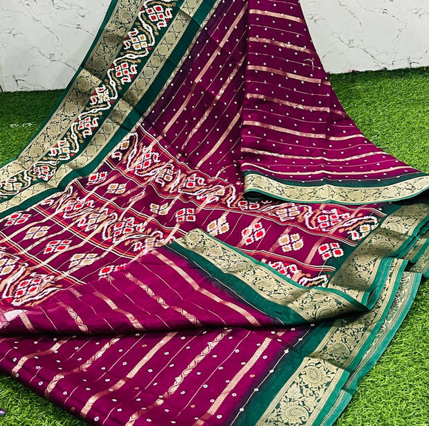 Grape Wine Patola Silk 25 J5-12