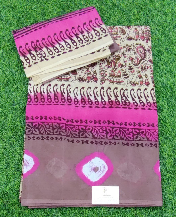 Beige Pink Pallavi Cotton 19 E5-9E