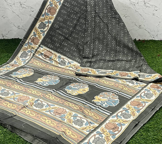 Grey Tussar Kalamkari 16 H5-5